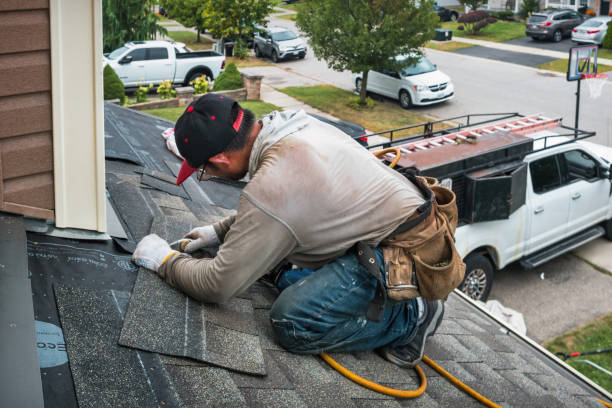 Professional Roof Inspection technician working in Farmingdale, NY